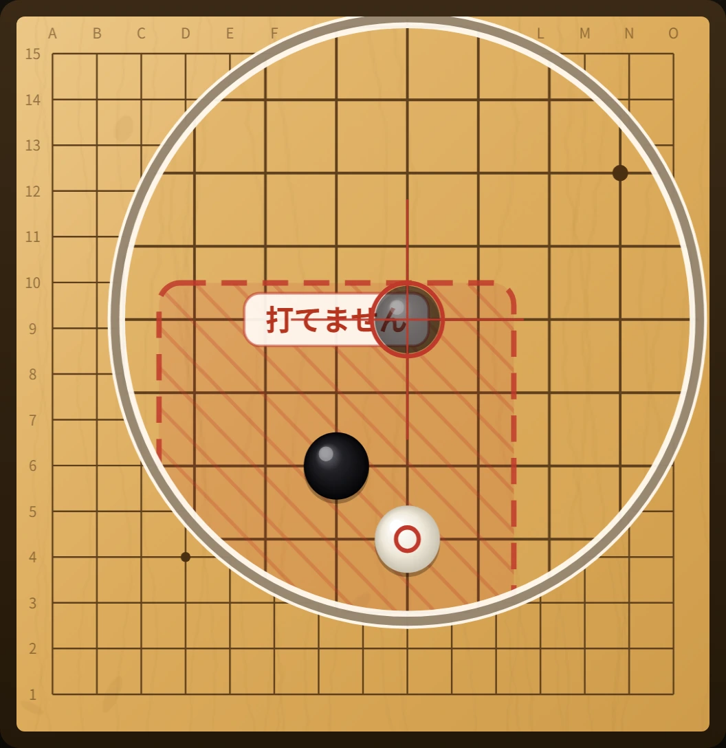 五目並べ・連珠の盤面